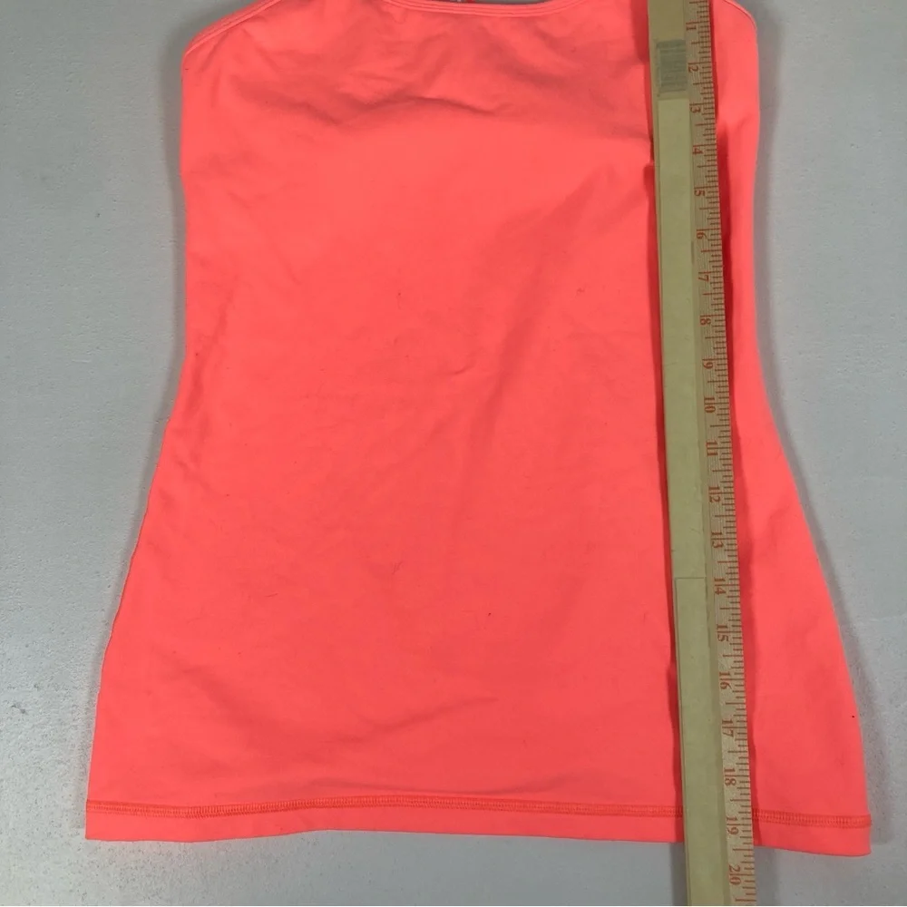 Lululemon Power Y Racerback Fitted Stretch Tank Red Sz 6 ( No Pads) - Picture 4 of 14